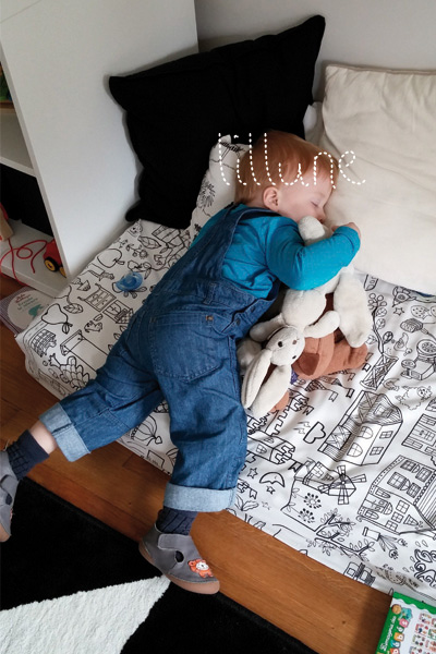 Sieste matelas au sol